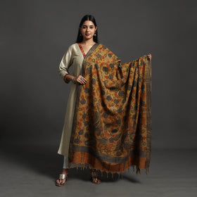 Brown - mangalagiri cotton handpainted pen work kalamkari