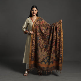 Brown - mangalagiri cotton handpainted pen work kalamkari