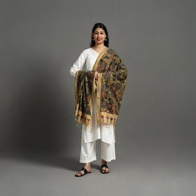 Brown - mangalagiri cotton handpainted pen work kalamkari