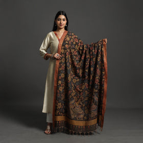 Brown - mangalagiri cotton handpainted pen work kalamkari