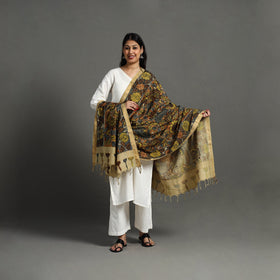 Brown - mangalagiri cotton handpainted pen work kalamkari