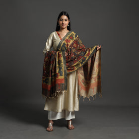 Brown - mangalagiri cotton handpainted pen work kalamkari