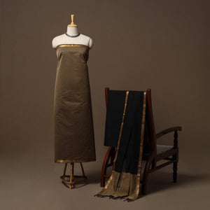 Mangalagiri natural dyed 3pc unstitched dress material 07