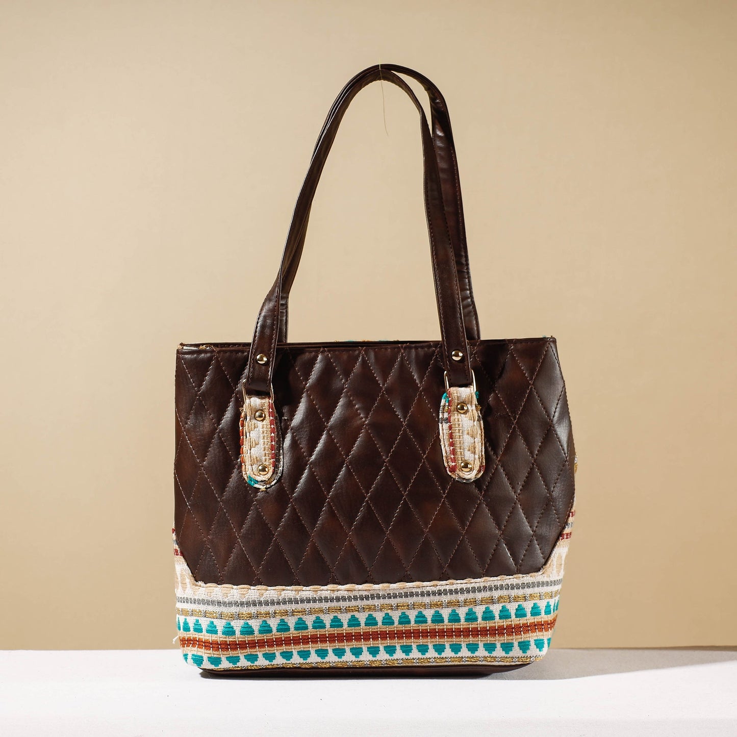 Brown Marudhara Woven Hand Bag (Set of 2)