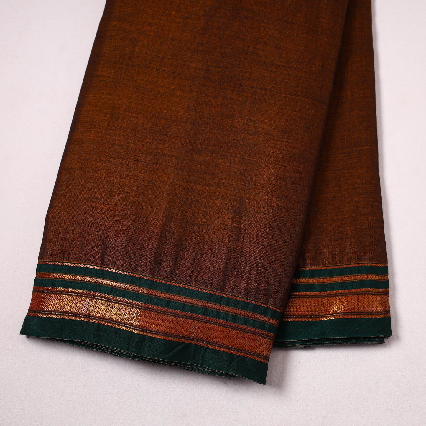  Brown Mercerised Cotton Dharwad Fabric