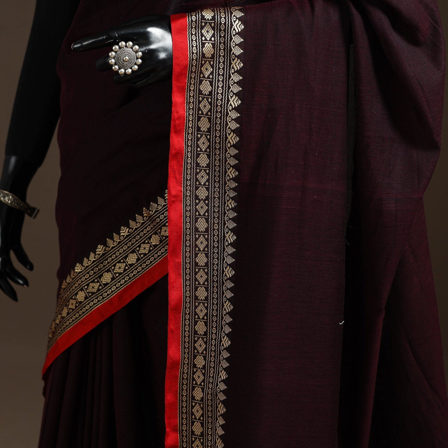 Mercerised cotton dharwad saree with thread border 20