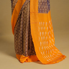 Mercerised Cotton Handloom Pochampally Ikat Saree