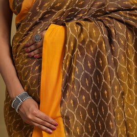 Mercerised Cotton Handloom Pochampally Ikat Saree