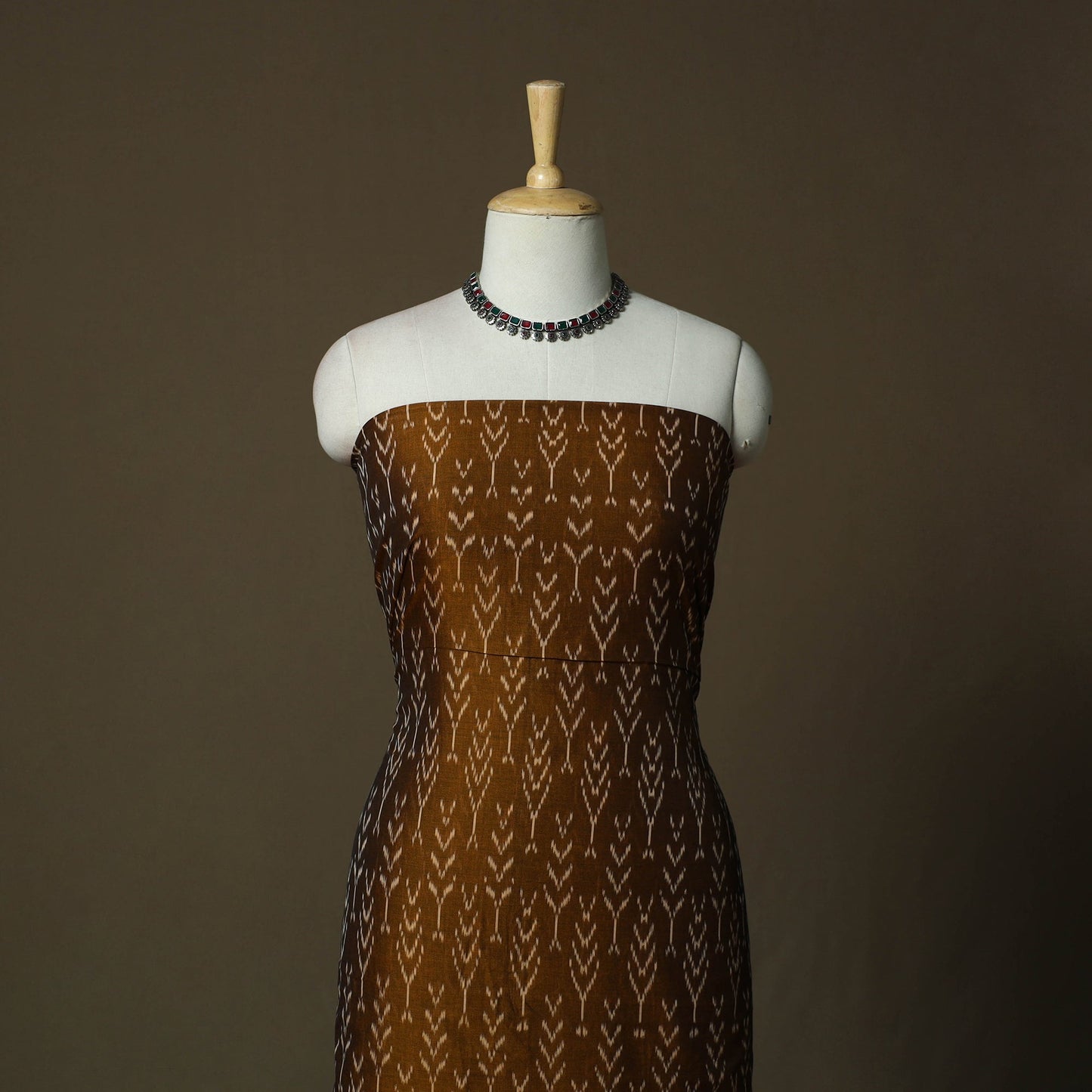 Handloom mercerised cotton pochampally ikat 2pc unstitched