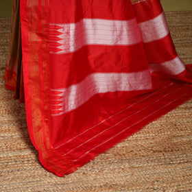 Brown - mercerized cotton ilkal saree with blouse 23