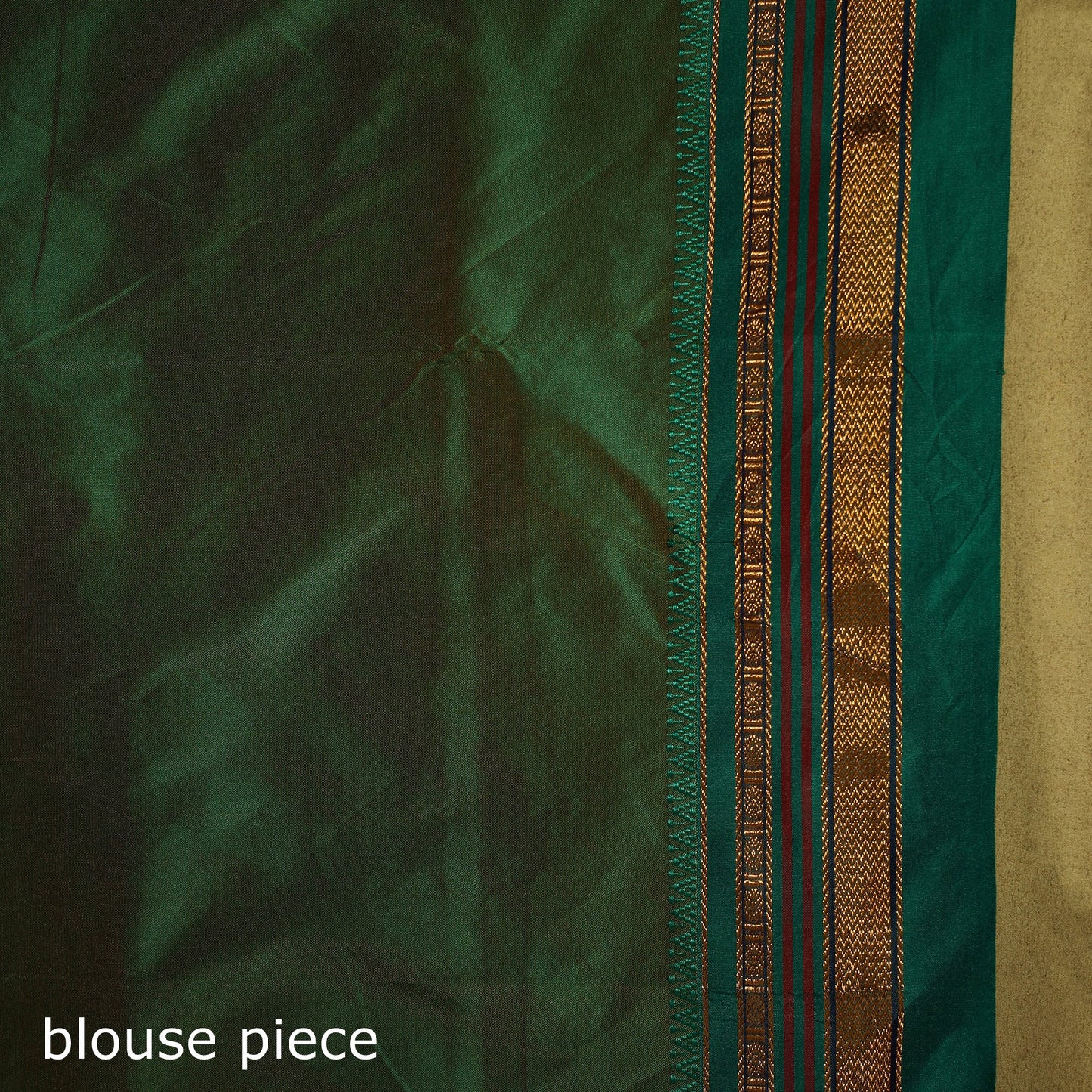 Brown - mercerized cotton ilkal saree with border 16