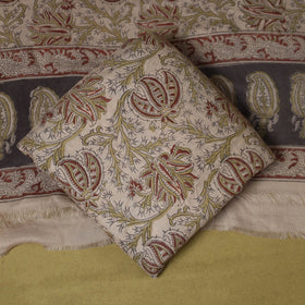 Merino wool pedana kalamkari 3pc unstitched dress material