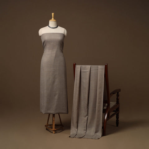 Merino wool plain 3pc unstitched dress material 07