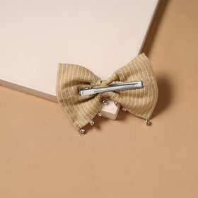 Mirror ghungroo work women’s bow hair clip 36 - handcrafted