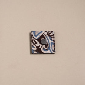 Mirror work handmade fabart jute magnet 26 - handcrafted