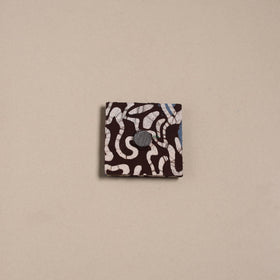 Mirror work handmade fabart jute magnet 27 - handcrafted