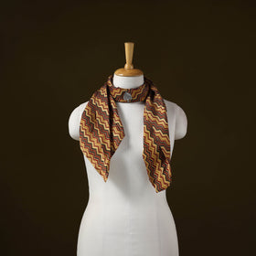 Modal silk pendant necklace scarf 53 - handcrafted