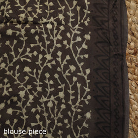 Modal silk hand bagru saree 21 - handcrafted