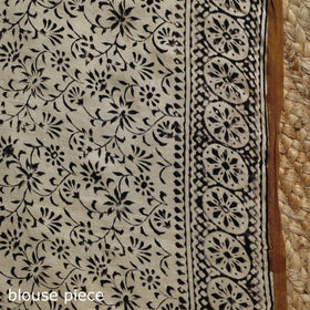 Modal silk hand bagru saree 24 - handcrafted