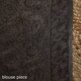 Modal silk hand bagru saree 27 - handcrafted