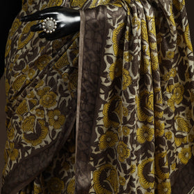 Modal silk hand bagru saree 27 - handcrafted