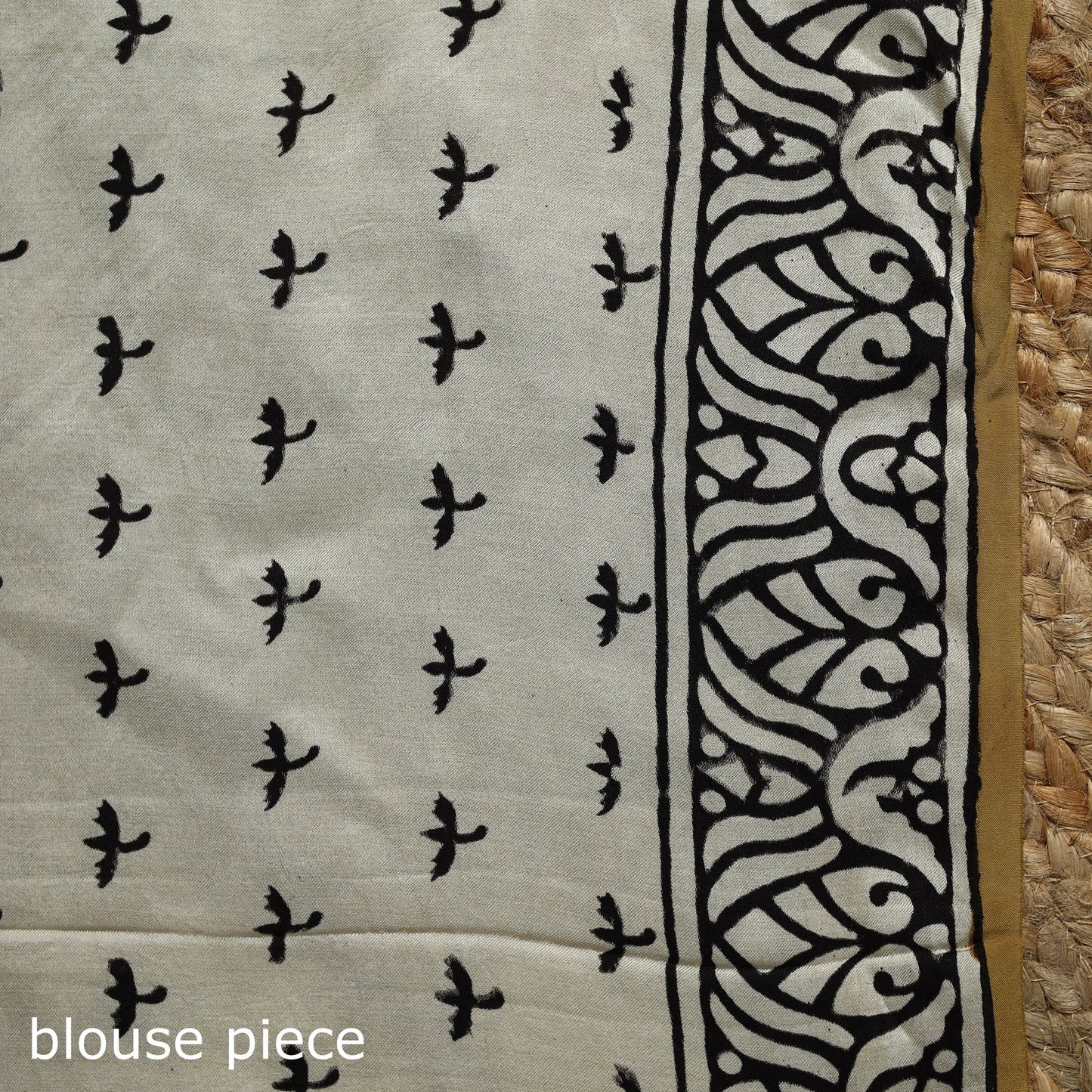 Modal silk hand bagru saree 28 - handcrafted