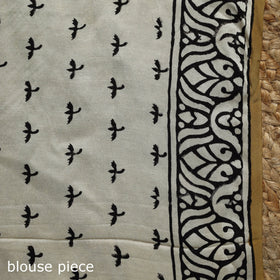 Modal silk hand bagru saree 28 - handcrafted