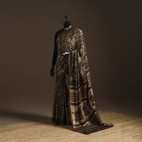 Modal silk hand bagru saree 29 - handcrafted