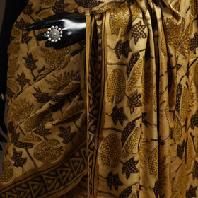 Modal silk hand bagru saree 31 - handcrafted