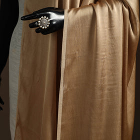 Modal silk natural dyed plain dupatta with lagdi patta 12