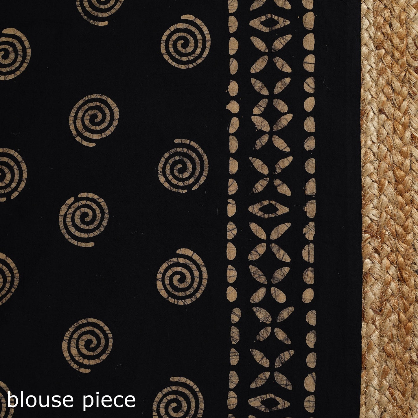 Brown - mul cotton hand batik saree 08 - handcrafted