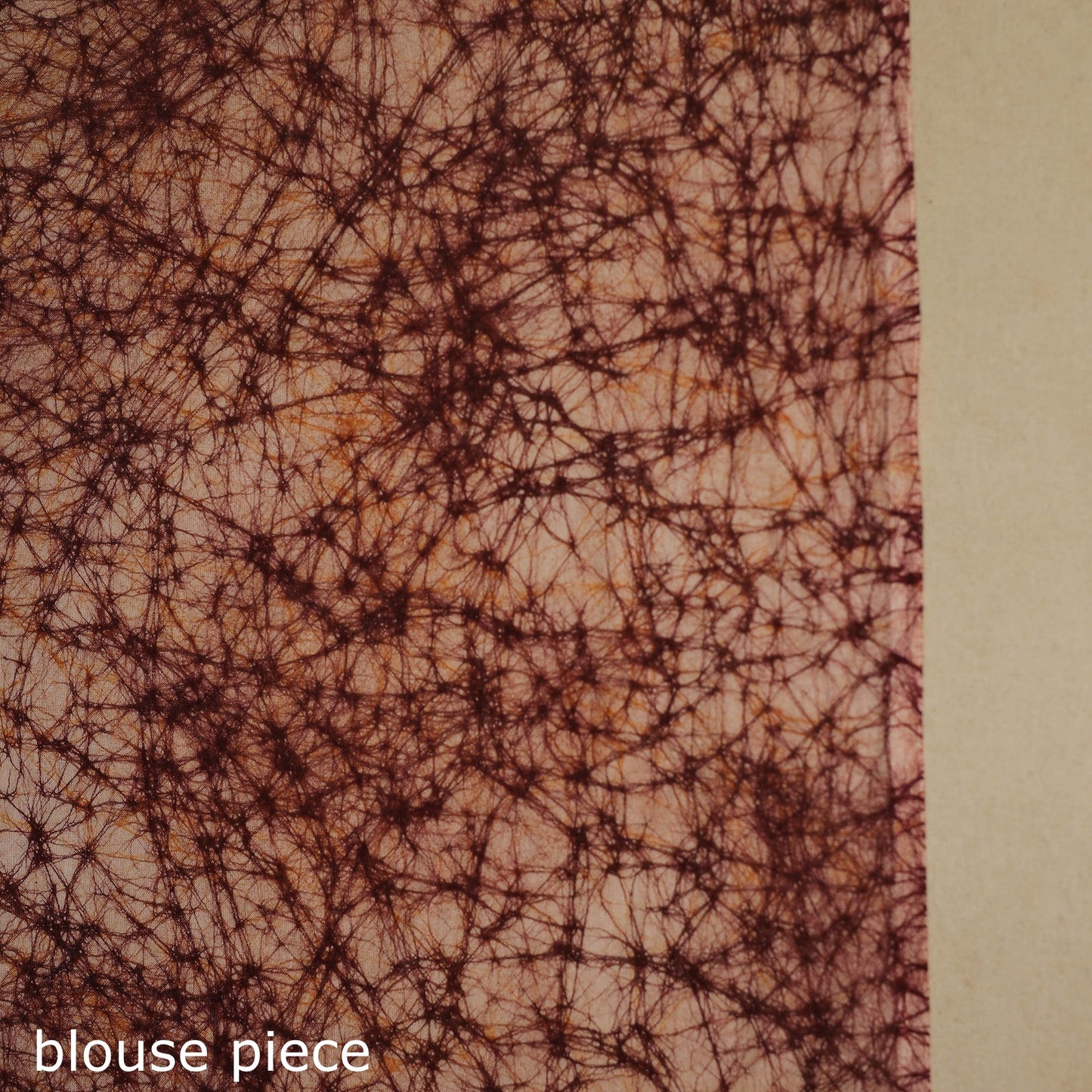 Brown - mul cotton hand batik saree 54 - handcrafted