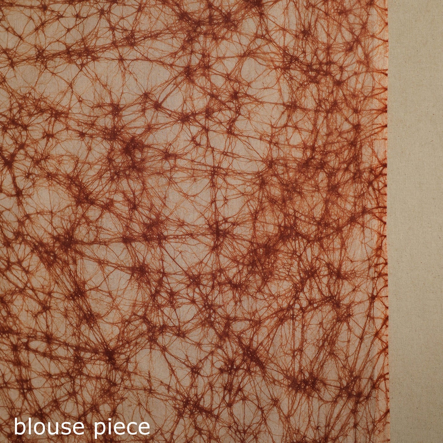 Brown - mul cotton hand batik saree 59 - handcrafted