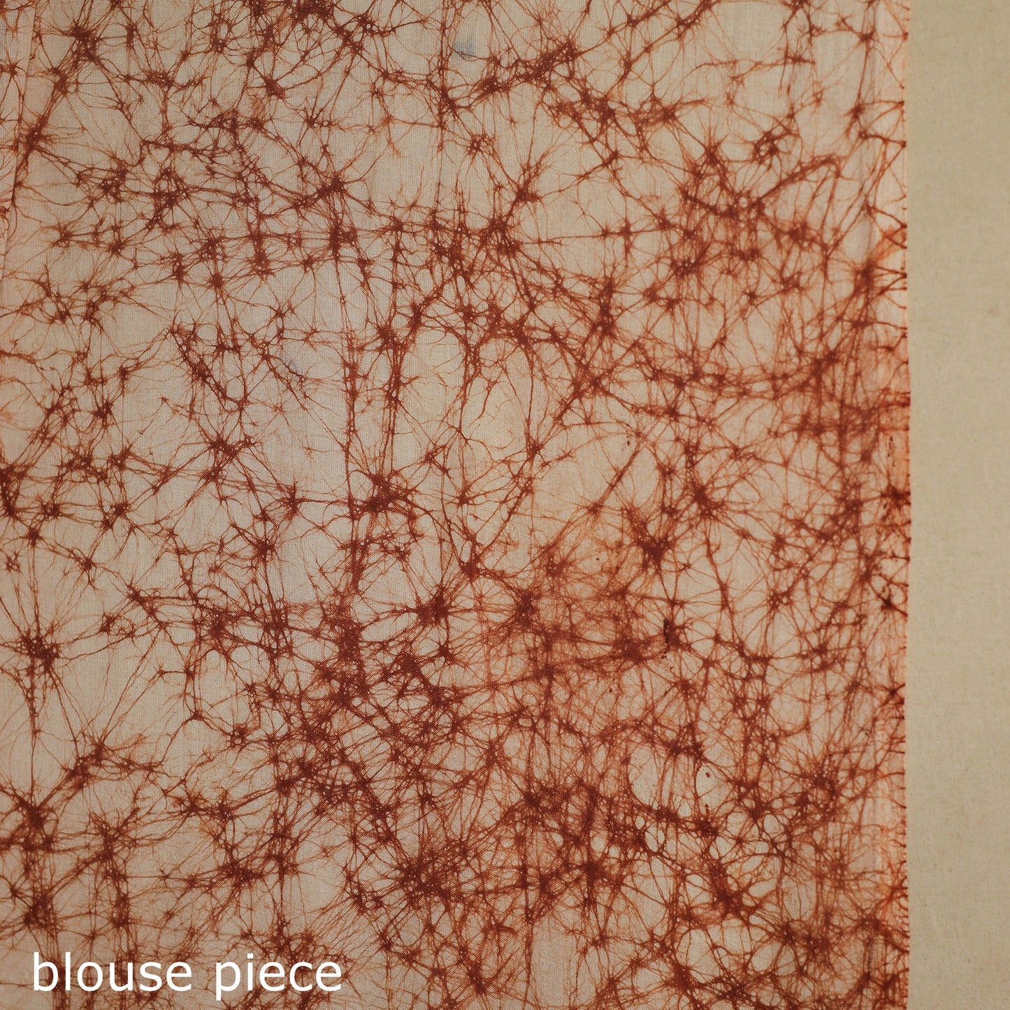 Brown - mul cotton hand batik saree 62 - handcrafted