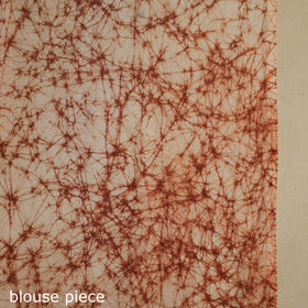 Brown - mul cotton hand batik saree 62 - handcrafted