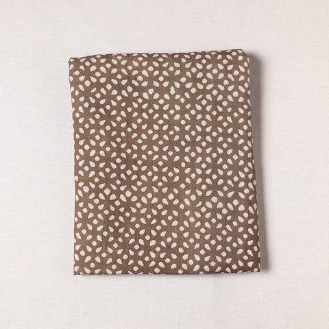  Pipad Block Printing Mulberry Silk Cotton Handloom Precut Fabric 