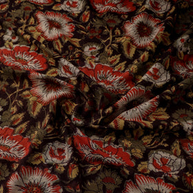 Natural dyed cotton hand jahota fabric 05 - handcrafted