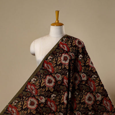 Natural dyed cotton hand jahota fabric 05 - handcrafted