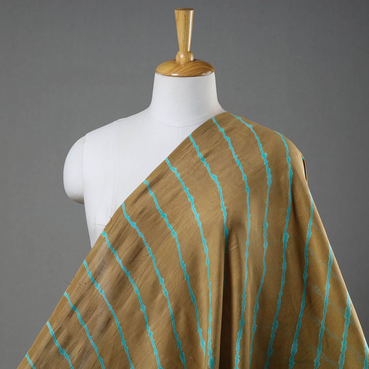 Multicolour Leheriya Tie-Dye Chanderi Silk Fabric Online | iTokri