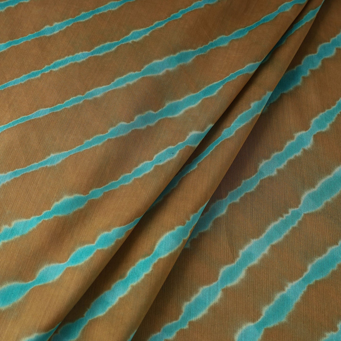 Multicolour Leheriya Tie-Dye Chanderi Silk Fabric Online | iTokri