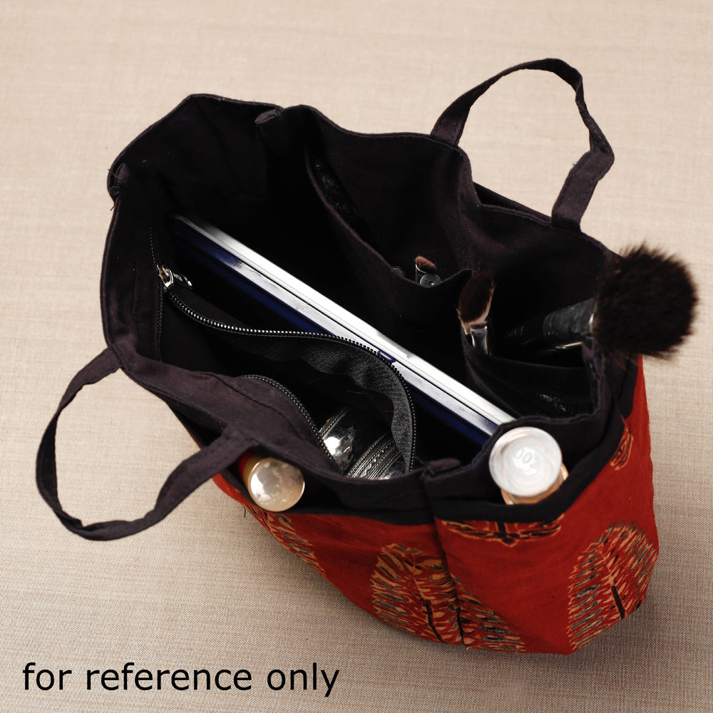  Ajrakh Multipurpose Cosmetic/Toiletry Cotton Pouch 