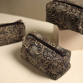  Brown Multipurpose Handmade Toiletry Bags (Set of 3)