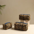  Brown Multipurpose Handmade Toiletry Bags (Set of 3)
