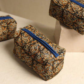  Brown Multipurpose Handmade Toiletry Bags (Set of 3)