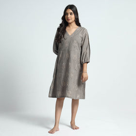 Buy Nandana Hand Block Printed Cotton Dress l iTokri.com