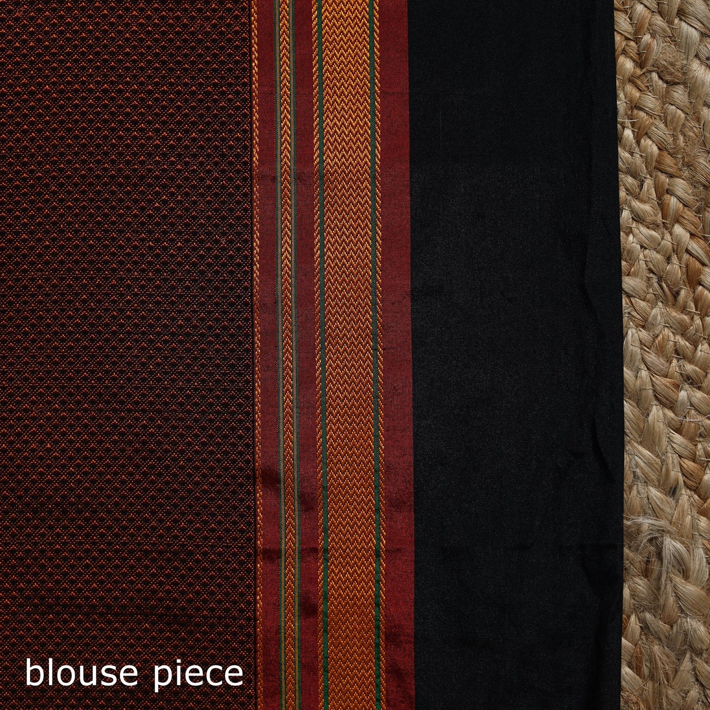 Nath work silk cotton khun saree 13 - handcrafted