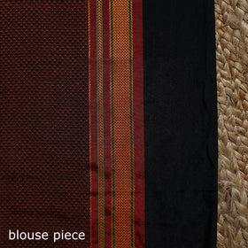 Nath work silk cotton khun saree 13 - handcrafted