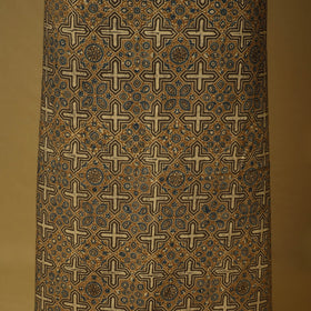 Brown - natural dyed 3pc unstitched dress material 01