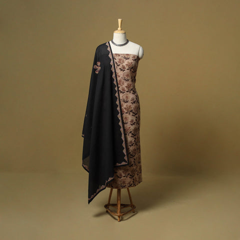 Natural dyed bagru dabu hand cotton 2pc unstitched dress