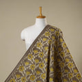 Brown - natural dyed bagru dabu fabric 02 - handcrafted